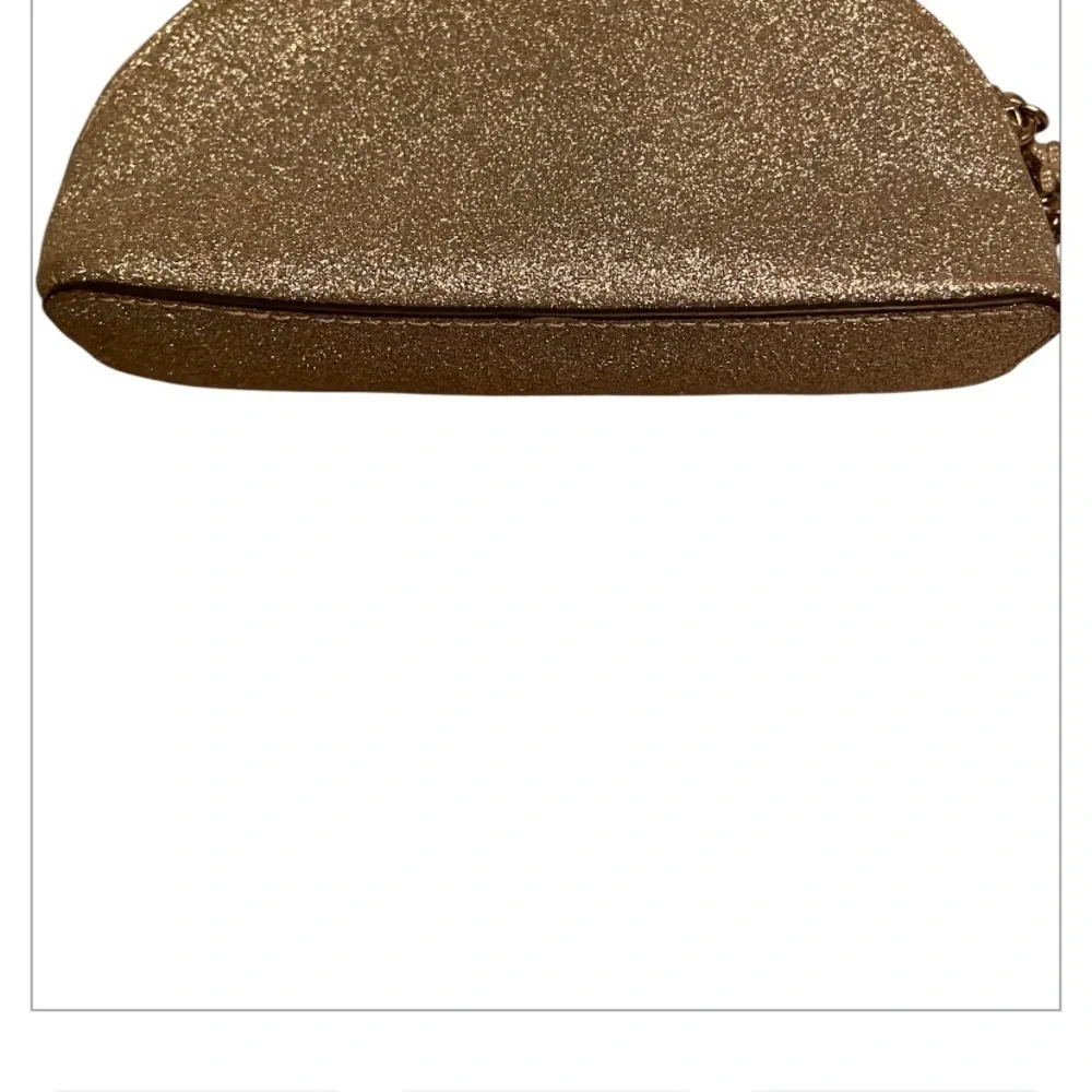 Michael Kors Cosmetic Bag with Glitter Finish Silver